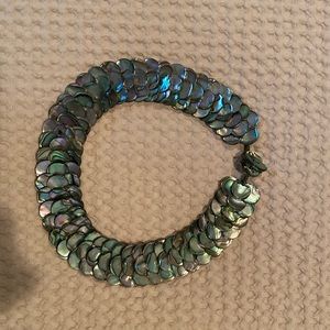 Never worn Abalone necklace. Abalone toggle clasp.